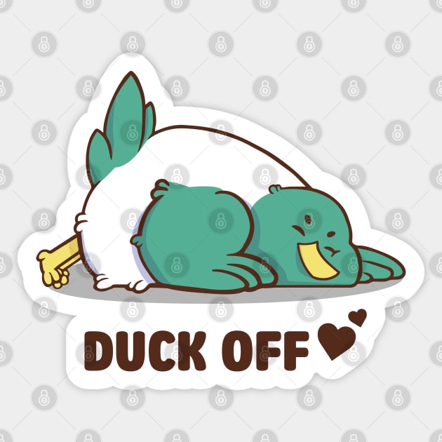 duck off Sticker by ArtStopCreative